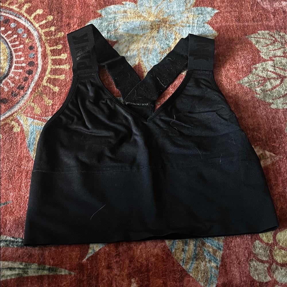 PINK Victoria's Secret Black Sports Bra